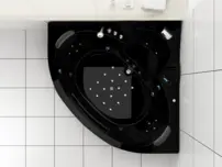 Bellago Hydromasážna vaňa NR142B 140x140x62, čierna