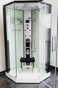 Parný sprchový box + infračervená kabína D88, 100x100x215cm