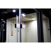 Parná kabína s fínskou saunou A-200 čierna 180x100x220