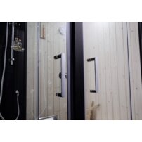 Parná kabína s fínskou saunou A-200 čierna 180x100x220