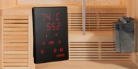 Sauna AWT B1812C, 180x160, Borovica, 9kW Santiotec Viking Bi-O