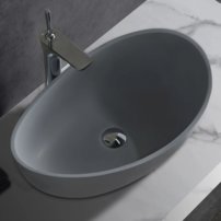 Volne stojace umývadlo  WAVE STONE, 60 x 37 x 21cm