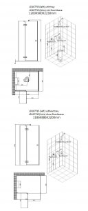 AWT  LD107F15 parný sprchový box120x90