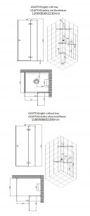 AWT  LD107F15 parný sprchový box120x90