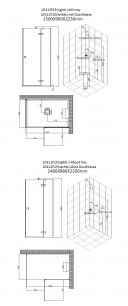 AWT LD111F15 parná kabína 150x90