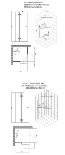 AWT LD110F15 parný sprchový box 90x90x215