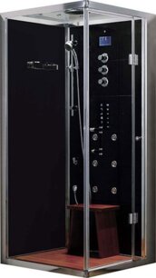 Aqualine WS132 S6 vysoká vanička čierna - pravá